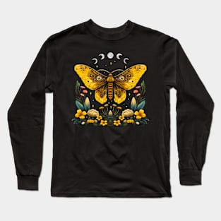 Celestial Golden Moth Long Sleeve T-Shirt